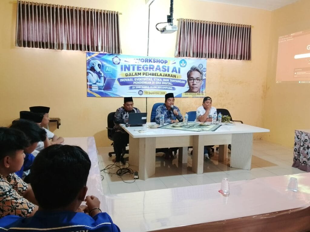 SMK Darul Ulum Sekampung Gelar Workshop Integrasi AI untuk Siswa dan Guru